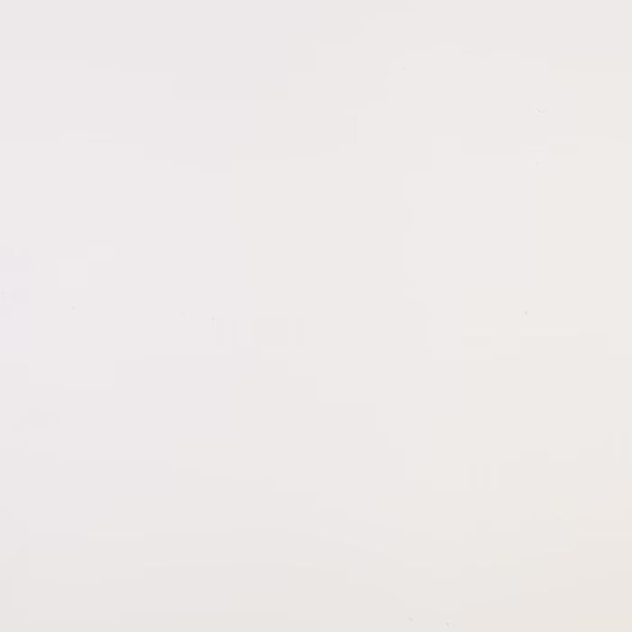 Ein schlichter weißer Hintergrund ohne sichtbare Merkmale. Die Oberfläche scheint glatt und unmarkiert zu sein, was eine minimalistische Ästhetik suggeriert.
